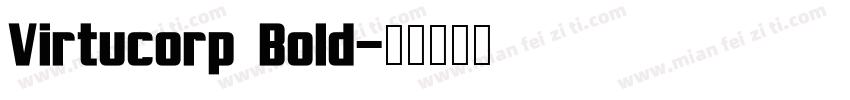 Virtucorp Bold字体转换